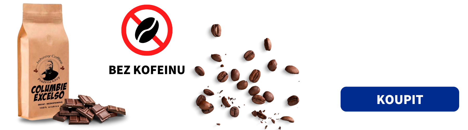 KÁVA DECAF BEZ KOFEINU